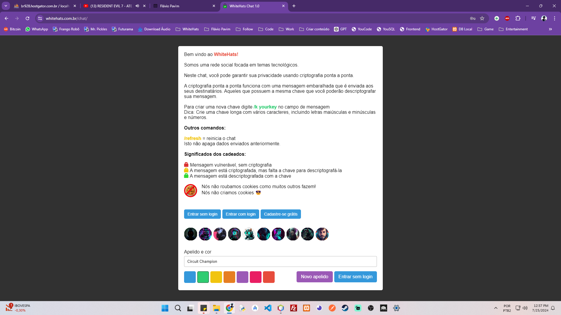 WhiteHats Chat introduction