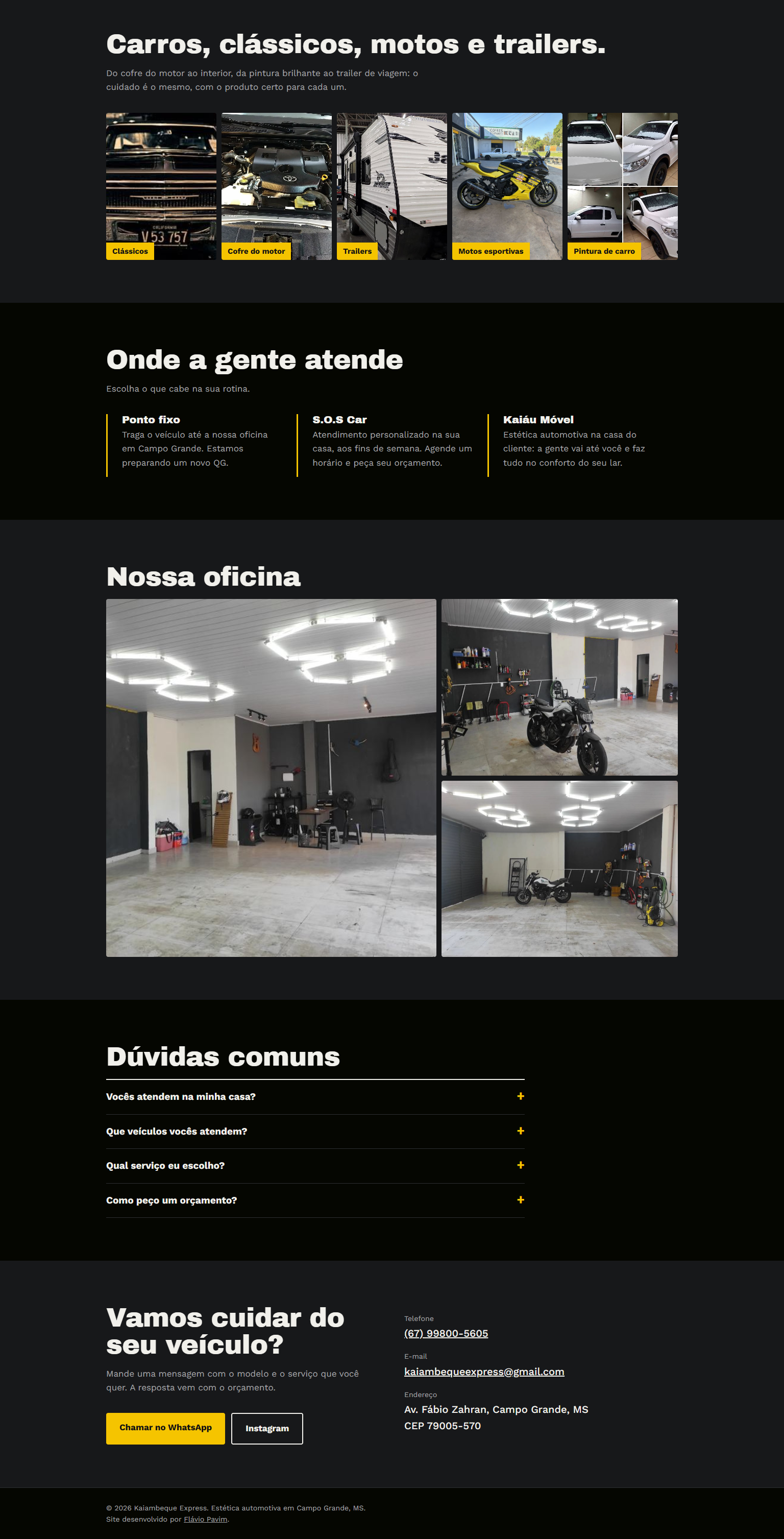 Kaiambeque Express automotive detailing services