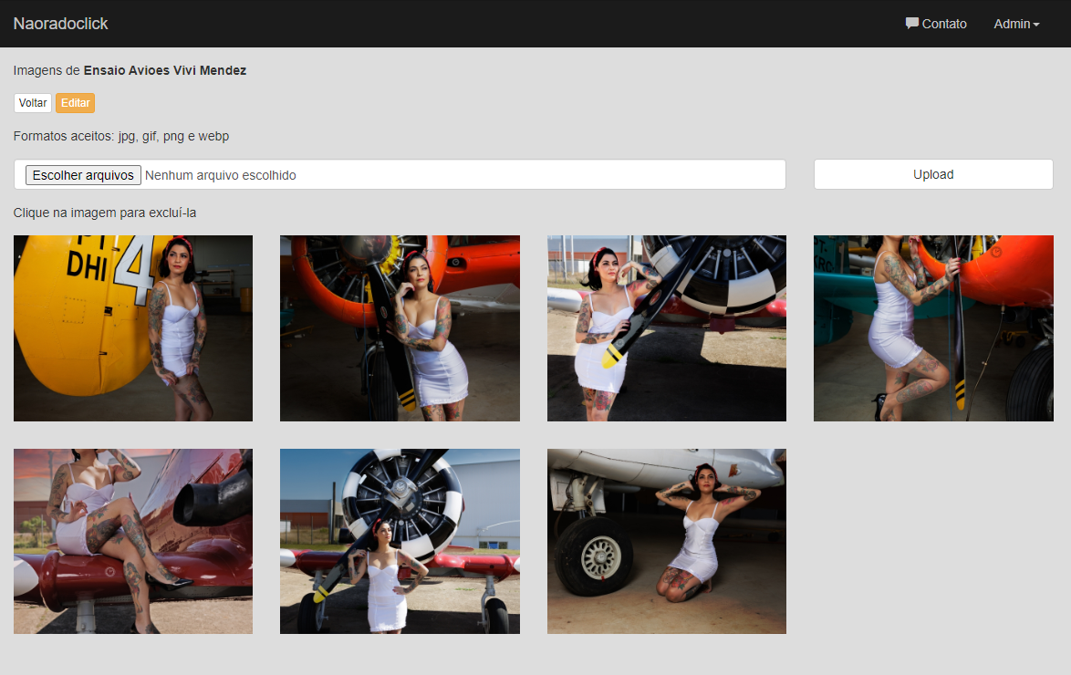 Naoradoclick album management interface