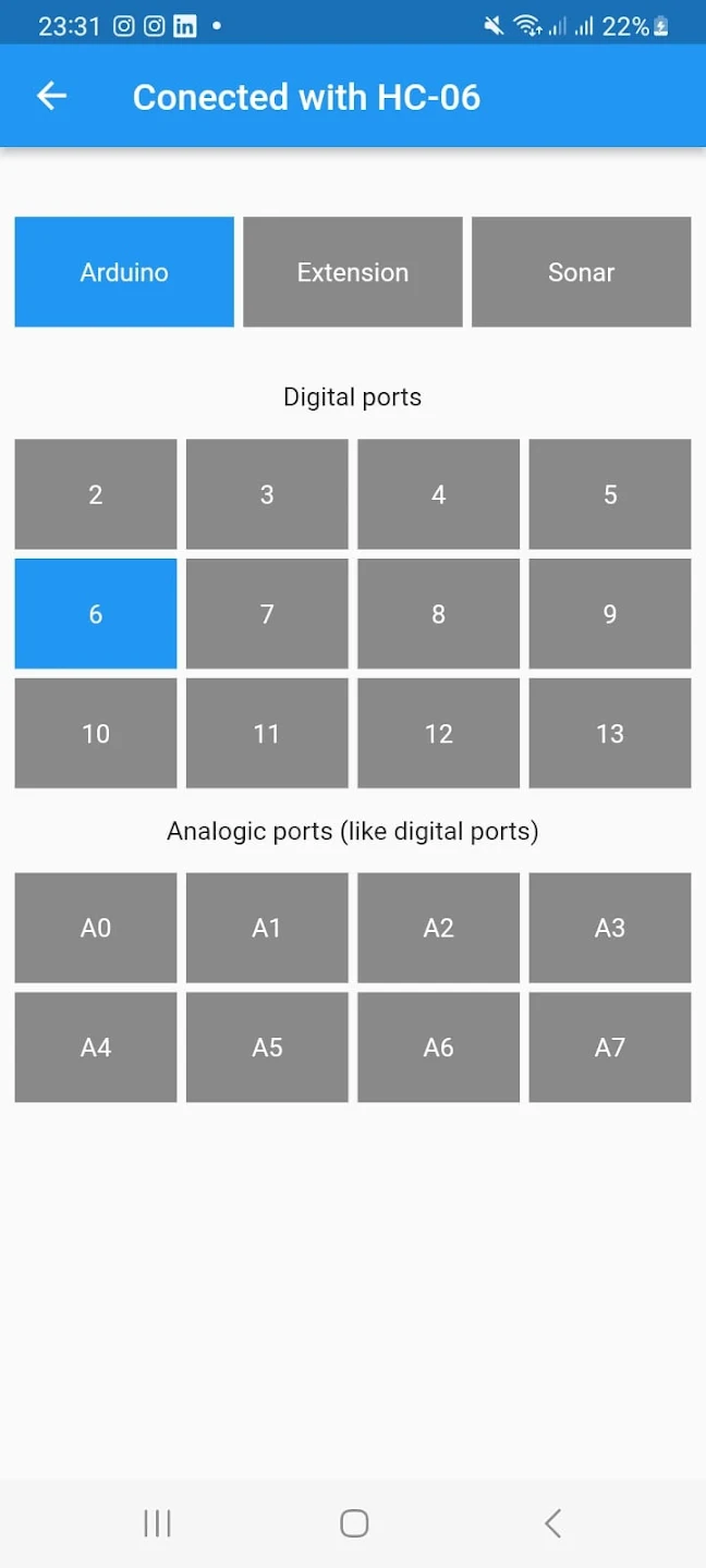 WhiteHats Bluetooth Control screenshot